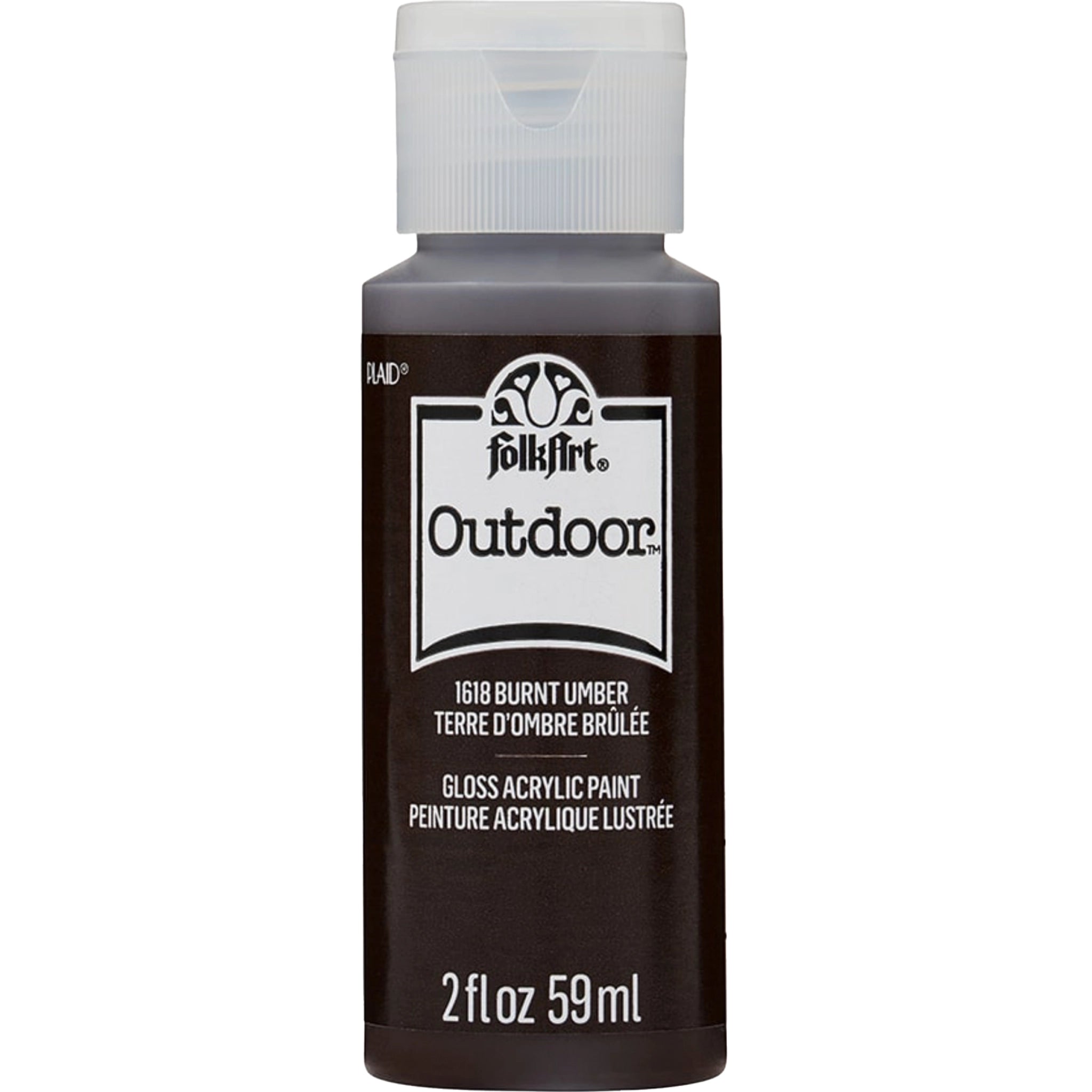 FolkArt Outdoor Acrylic Paint - Burnt Umber - DIY Craft Warehouse