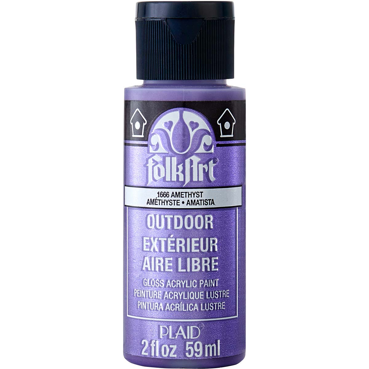 FolkArt Outdoor Acrylic Paint - Metallic Amethyst - DIY Craft Warehouse