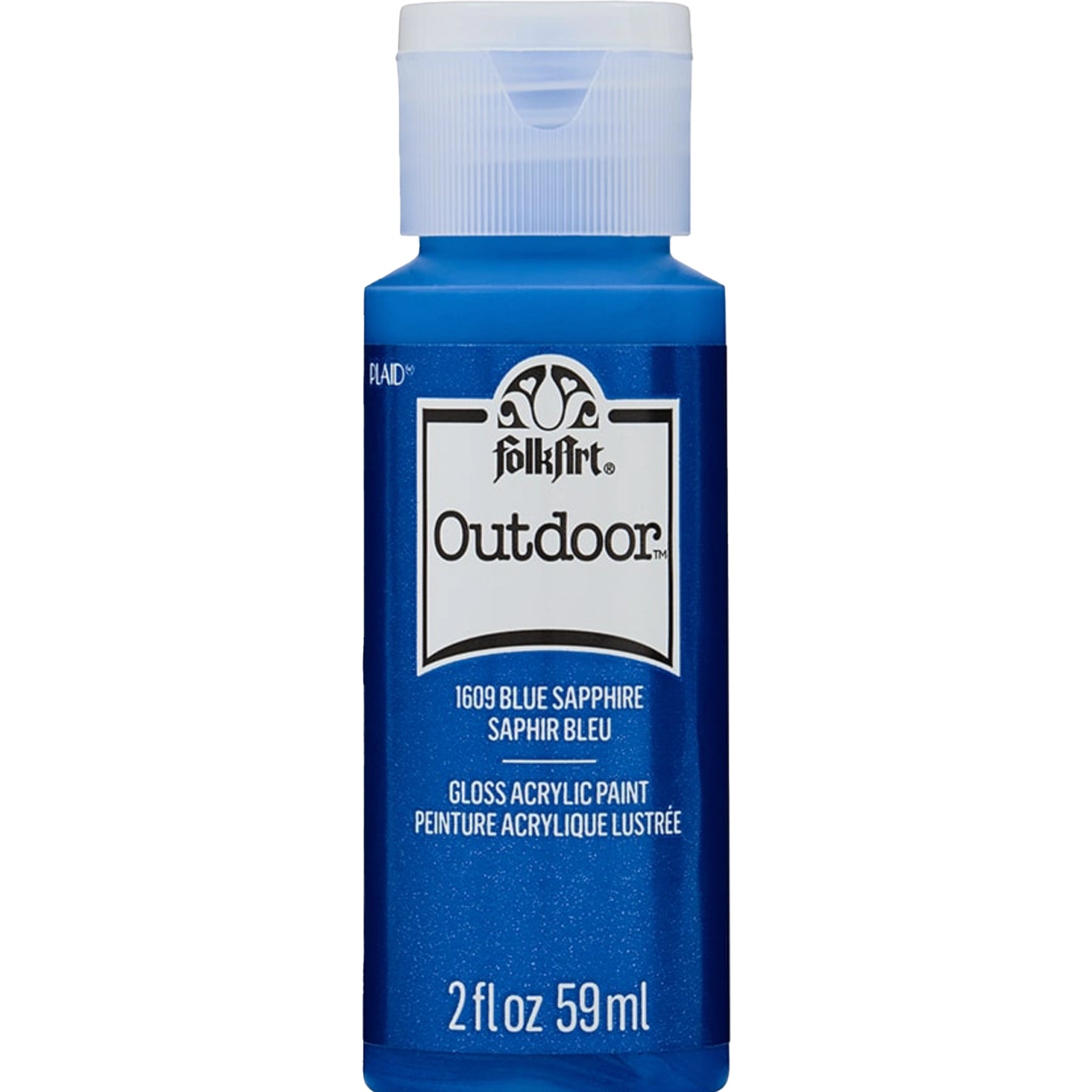 FolkArt Outdoor Acrylic Paint - Metallic Blue Sapphire - DIY Craft Warehouse