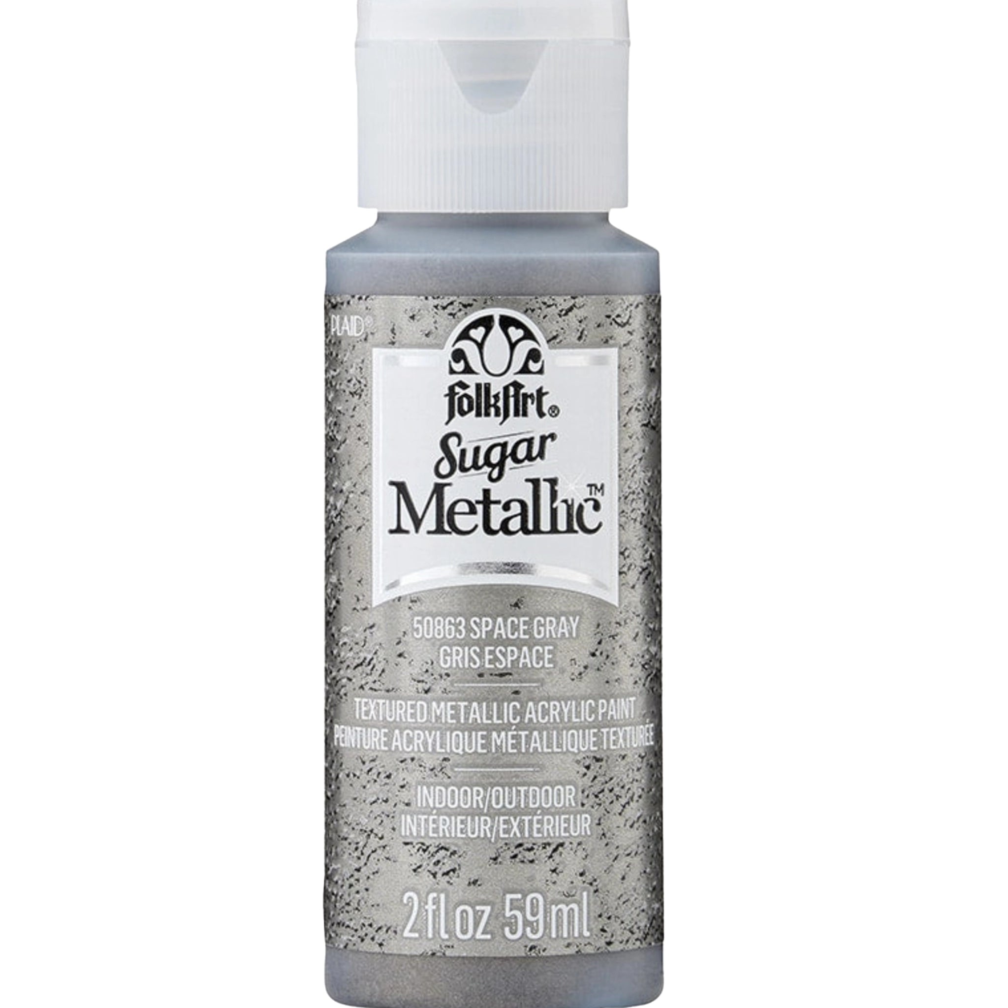 FolkArt Sugar Metallics Acrylic Paint - Space Gray - DIY Craft Warehouse