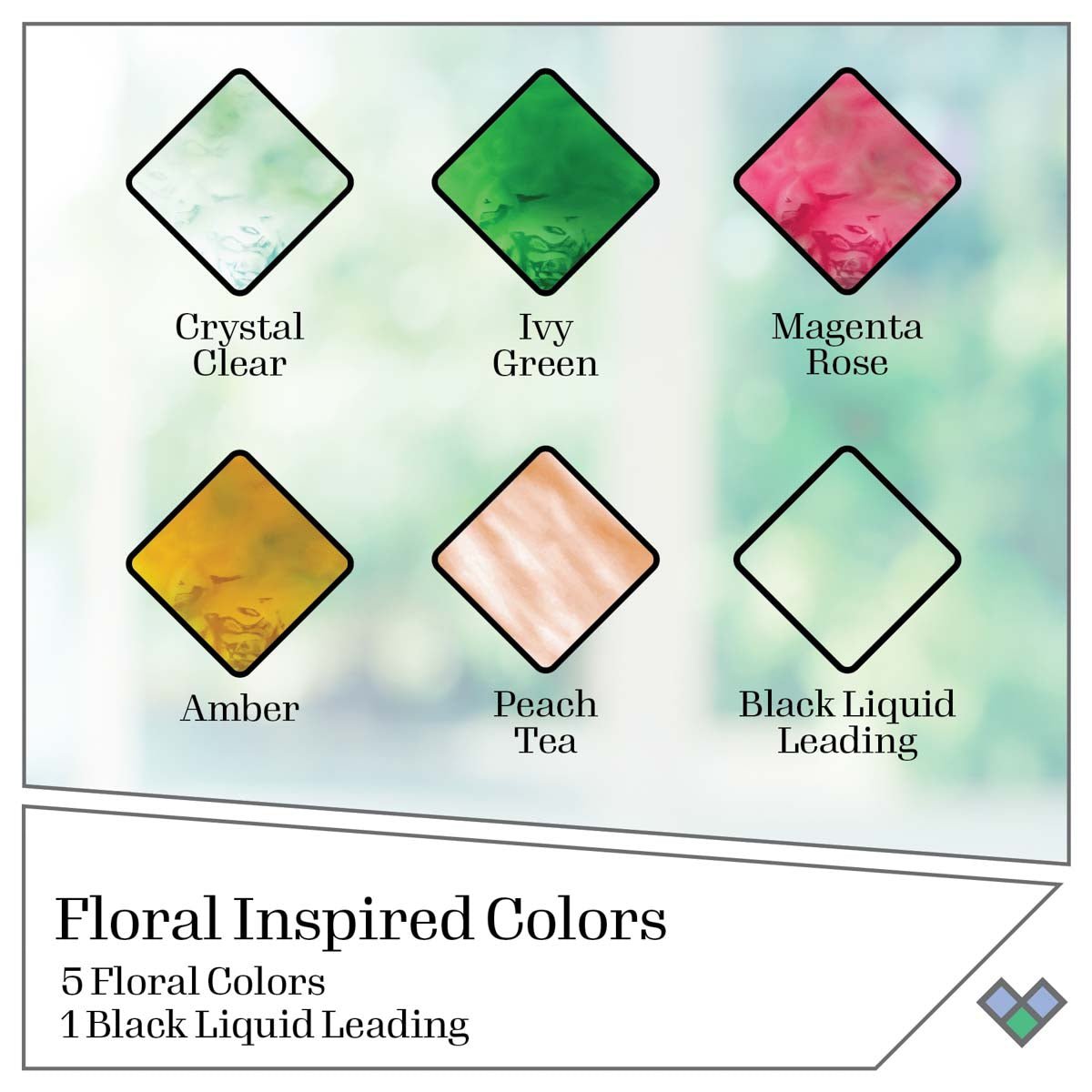 Gallery Glass Paint Set - Floral - DIY Craft Warehouse