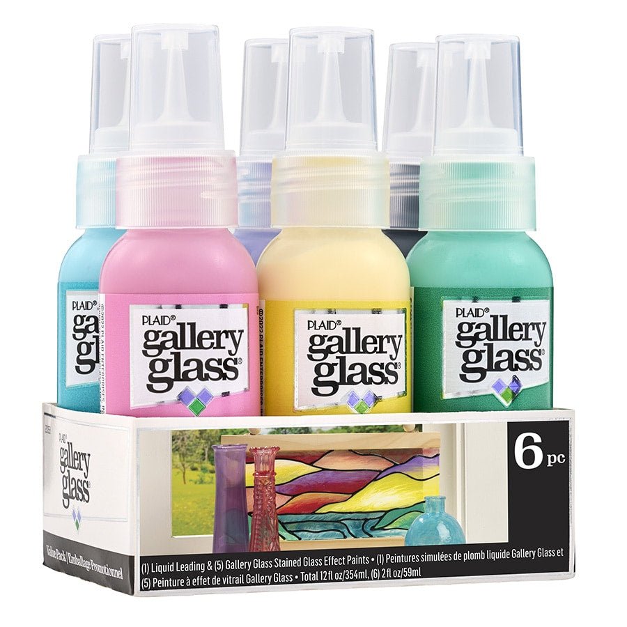 Gallery Glass Paint Set - Pastel - DIY Craft Warehouse