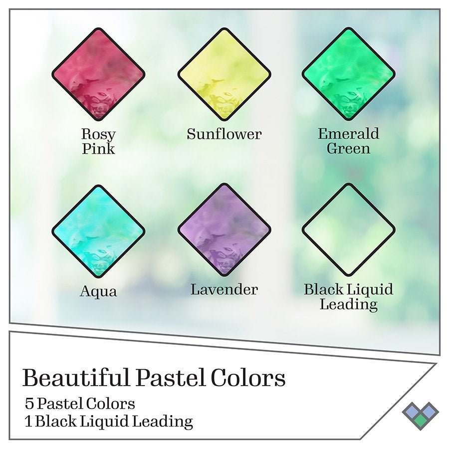 Gallery Glass Paint Set - Pastel - DIY Craft Warehouse