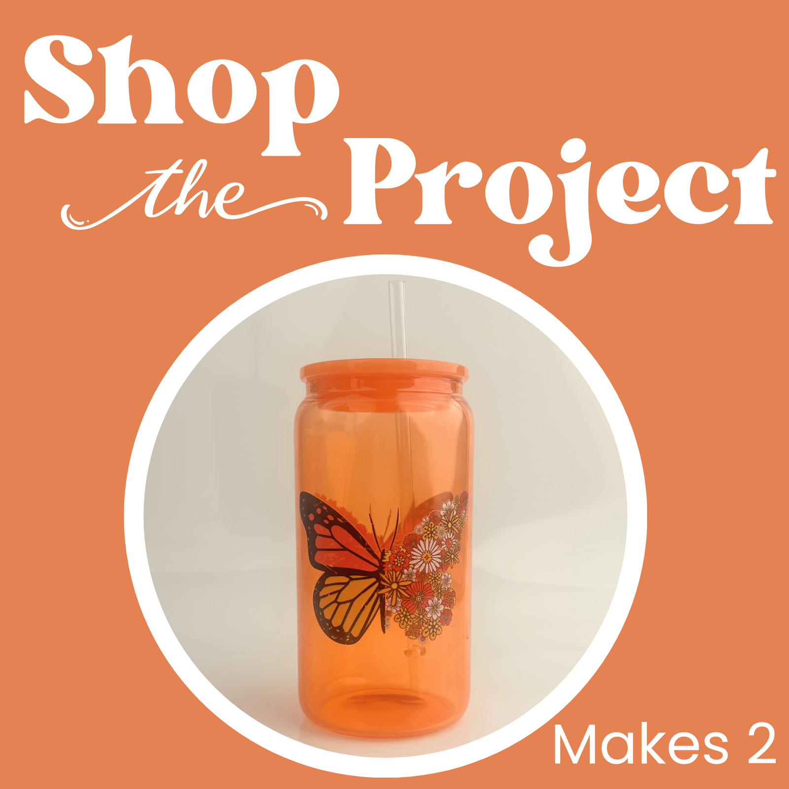 Project - Petals & Wings Glass Can | Master Maker Crafts - Wholesale Craft Supplies - Fast Shipping from Ohio