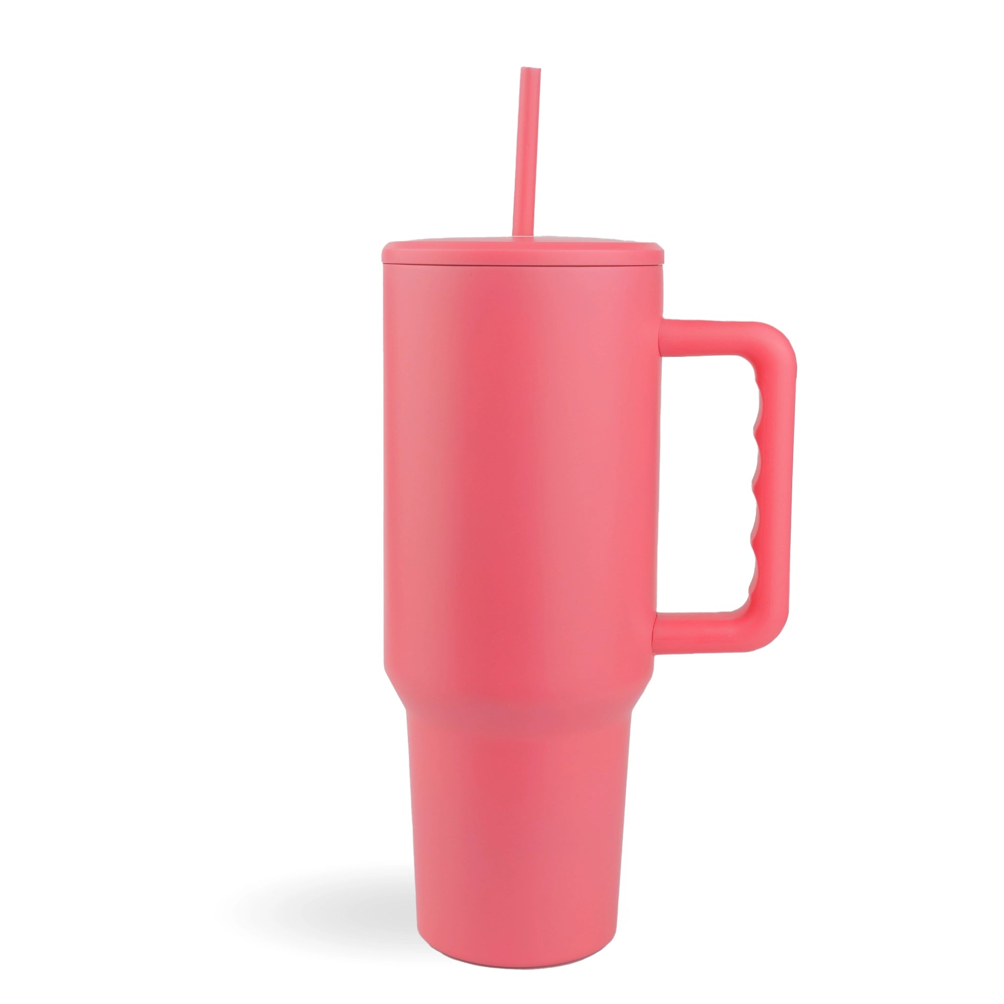 Handled Travel Mug Modern Matte - Coral - DIY Craft Warehouse