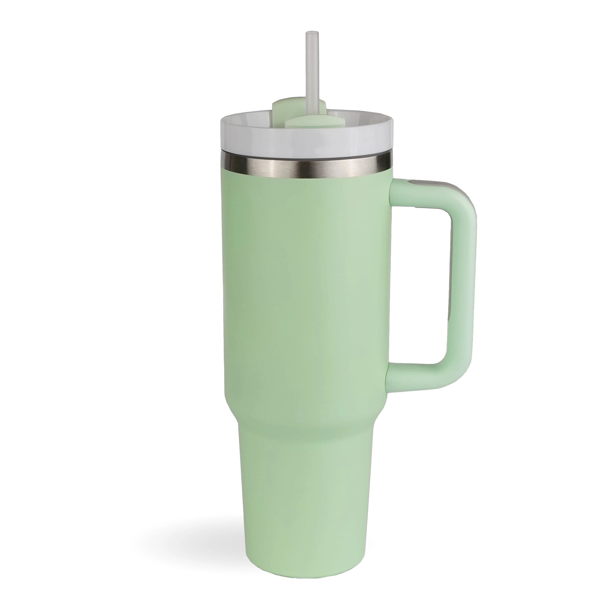 Handled Travel Mug Standard Matte - Light Green - DIY Craft Warehouse