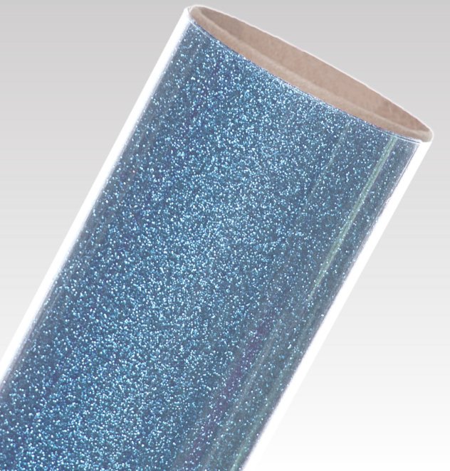 Heat Transfer Vinyl Glitter HTV - Light Blue - DIY Craft Warehouse