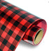 Heat Transfer Vinyl Plaid HTV - Black & Red - DIY Craft Warehouse