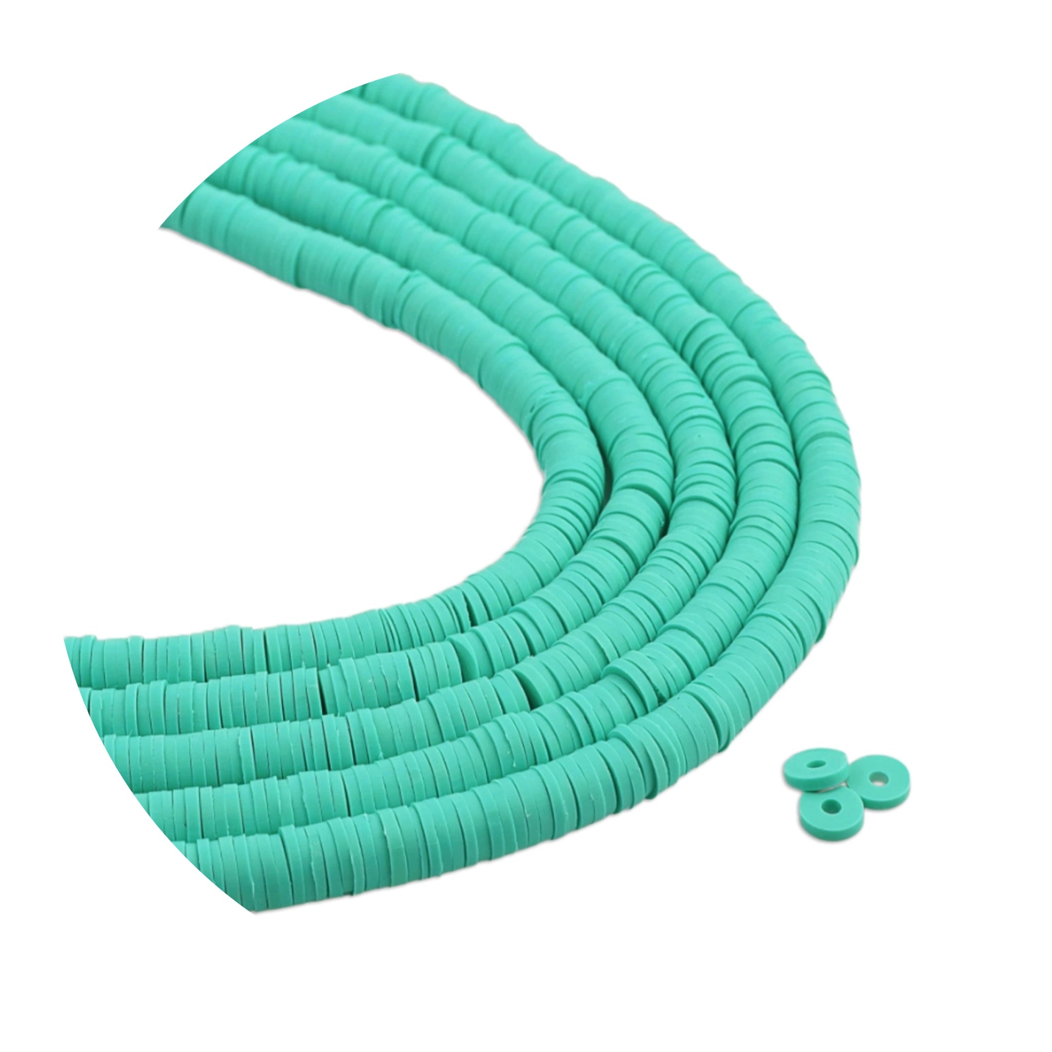 Heishi Surfer Friendship Beads - Aqua - DIY Craft Warehouse