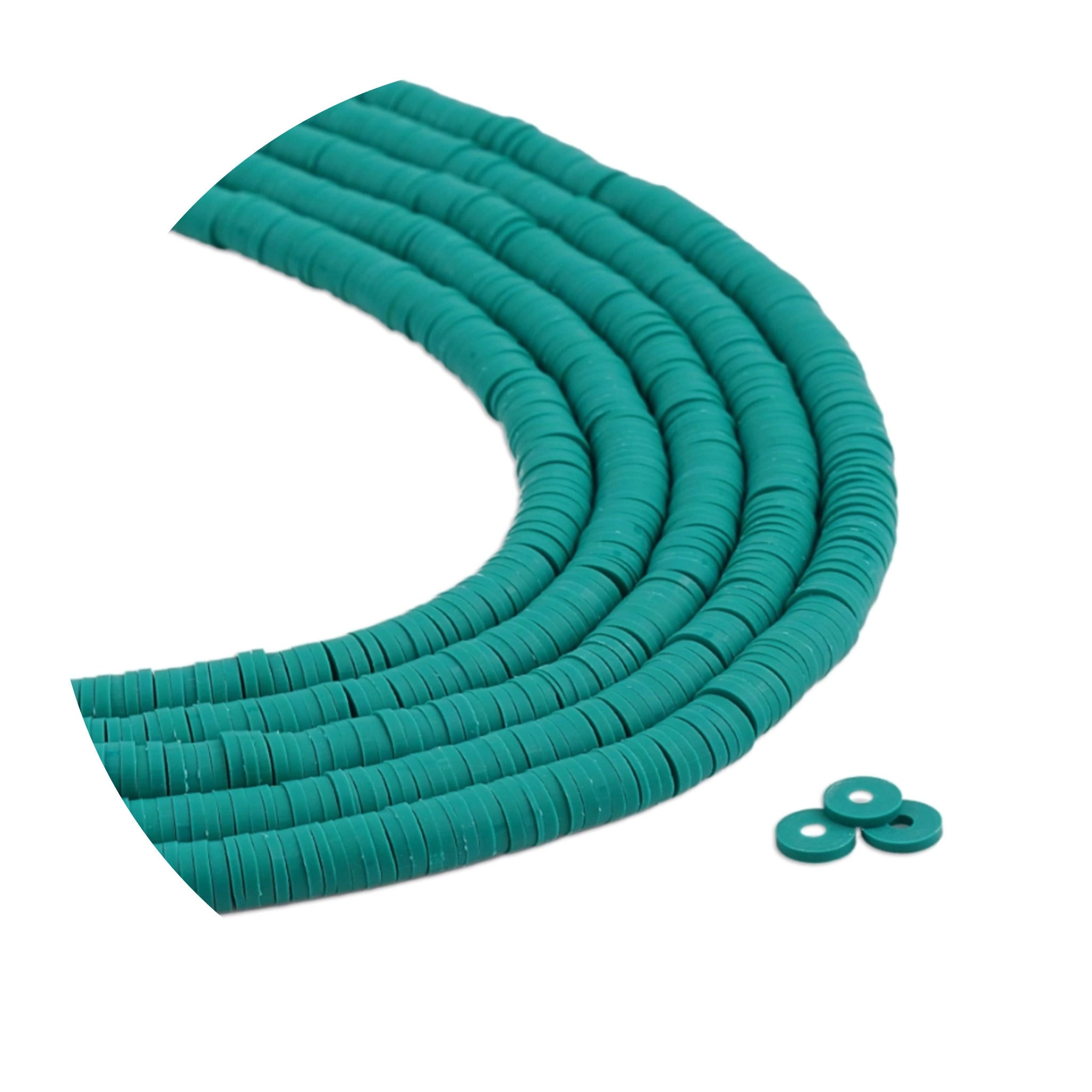 Heishi Surfer Friendship Beads - Emerald Green - DIY Craft Warehouse