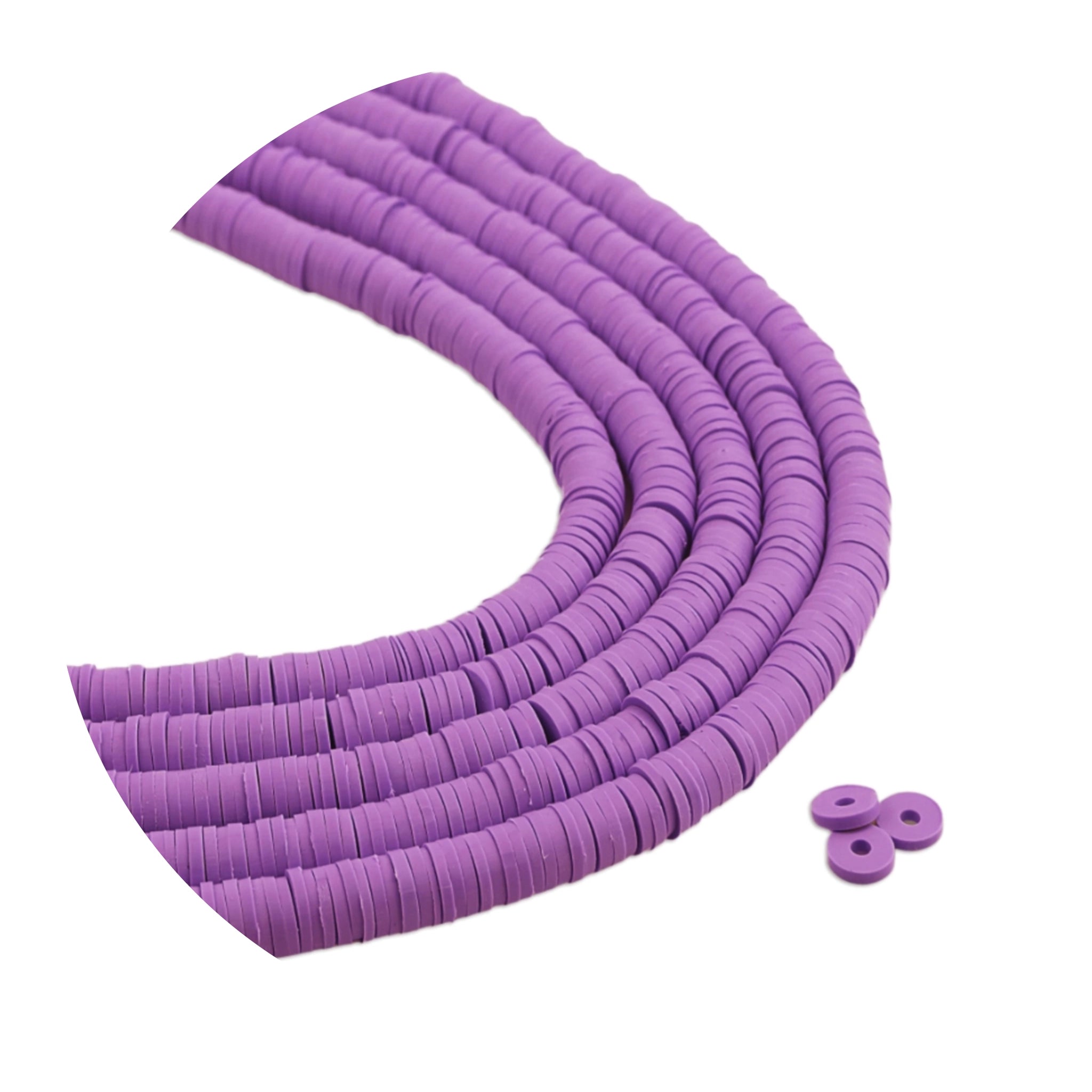 Heishi Surfer Friendship Beads- Purple - DIY Craft Warehouse