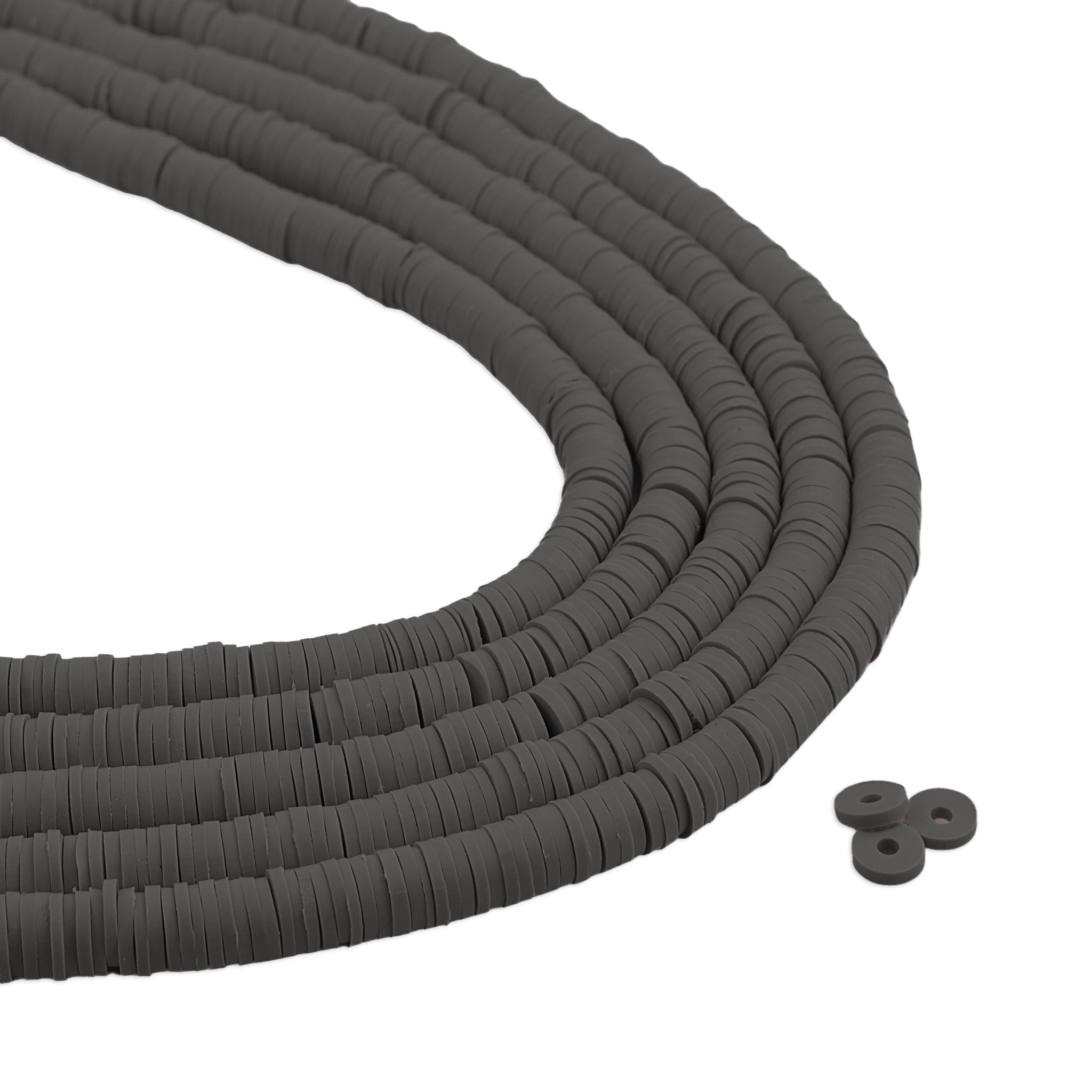 Heishi Surfer Friendship Beads - Slate Gray - DIY Craft Warehouse