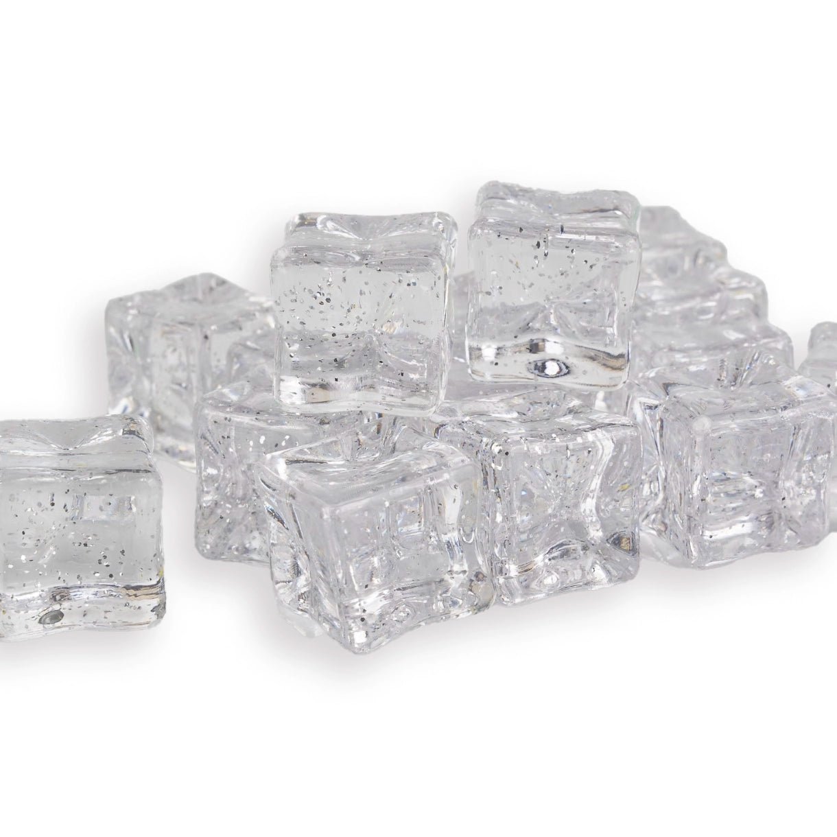 Ice Cubes with Glitter - Clear - DIY Craft Warehouse