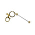 Keychain Bead-Able with Lobster Claw - Gold - DIY Craft Warehouse