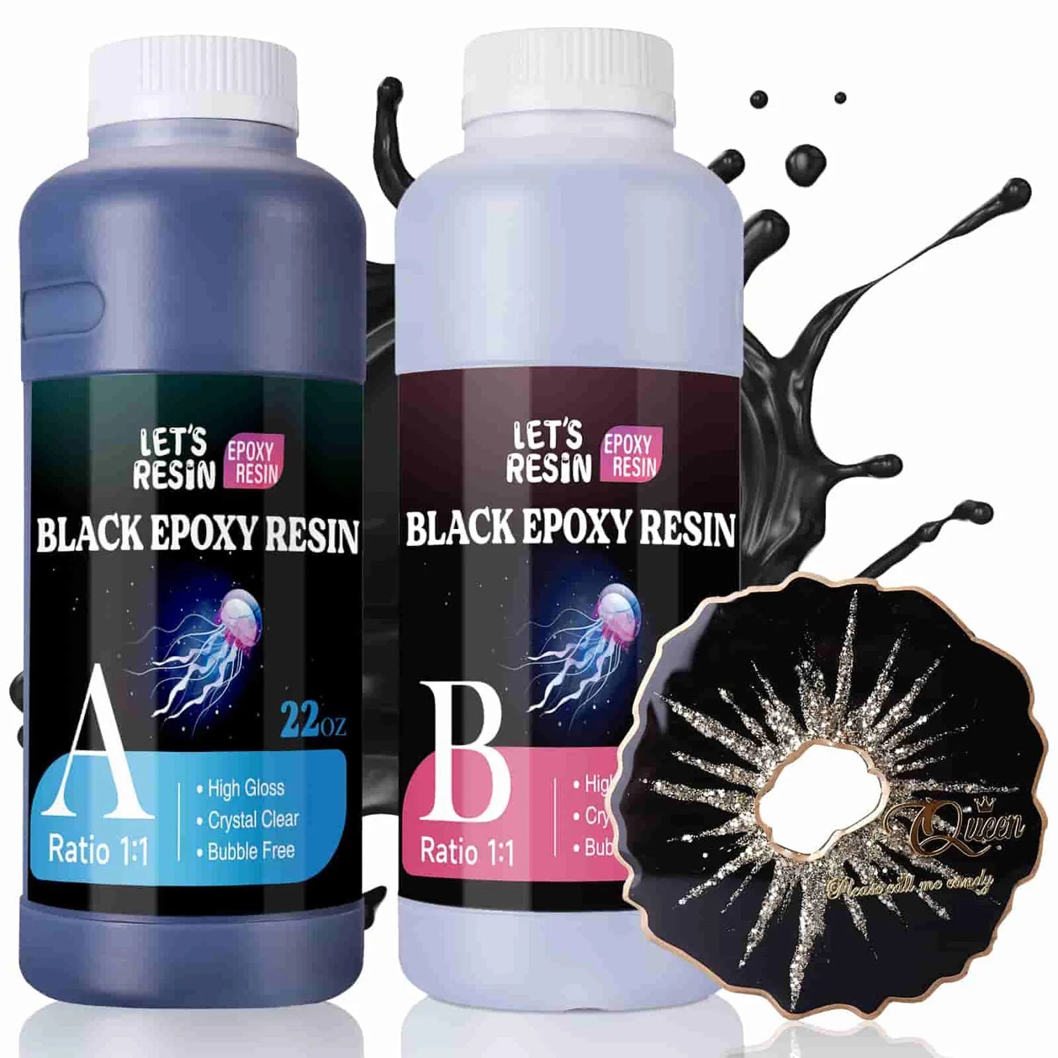 Let's Resin Epoxy Resin - Black - Bulk Craft Supplies - Wholesale Prices