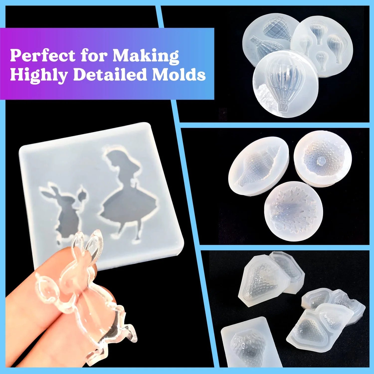 Let's Resin Mold Making Kit - Clear Silicone Rubber - DIY Craft Warehouse