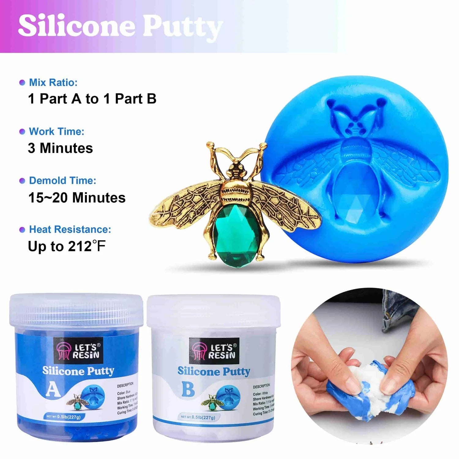 Let's Resin Mold Making - Silicone Putty - DIY Craft Warehouse