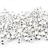 Letter & Number Square Silicone String Beads - White & Black (12mm - 25/bag) - DIY Craft Warehouse