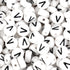 Letter Round String Bead - White & Black (6mm - 500/bag) - DIY Craft Warehouse