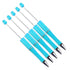 Set of five light blue beadable pens, craft supplies by Master Maker Crafts, wholesale Ohio DIY Craft Warehouse