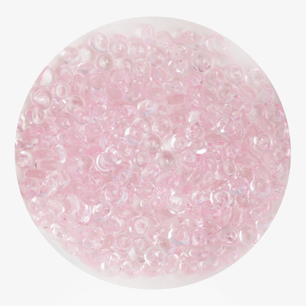 fish bowl beads light pink