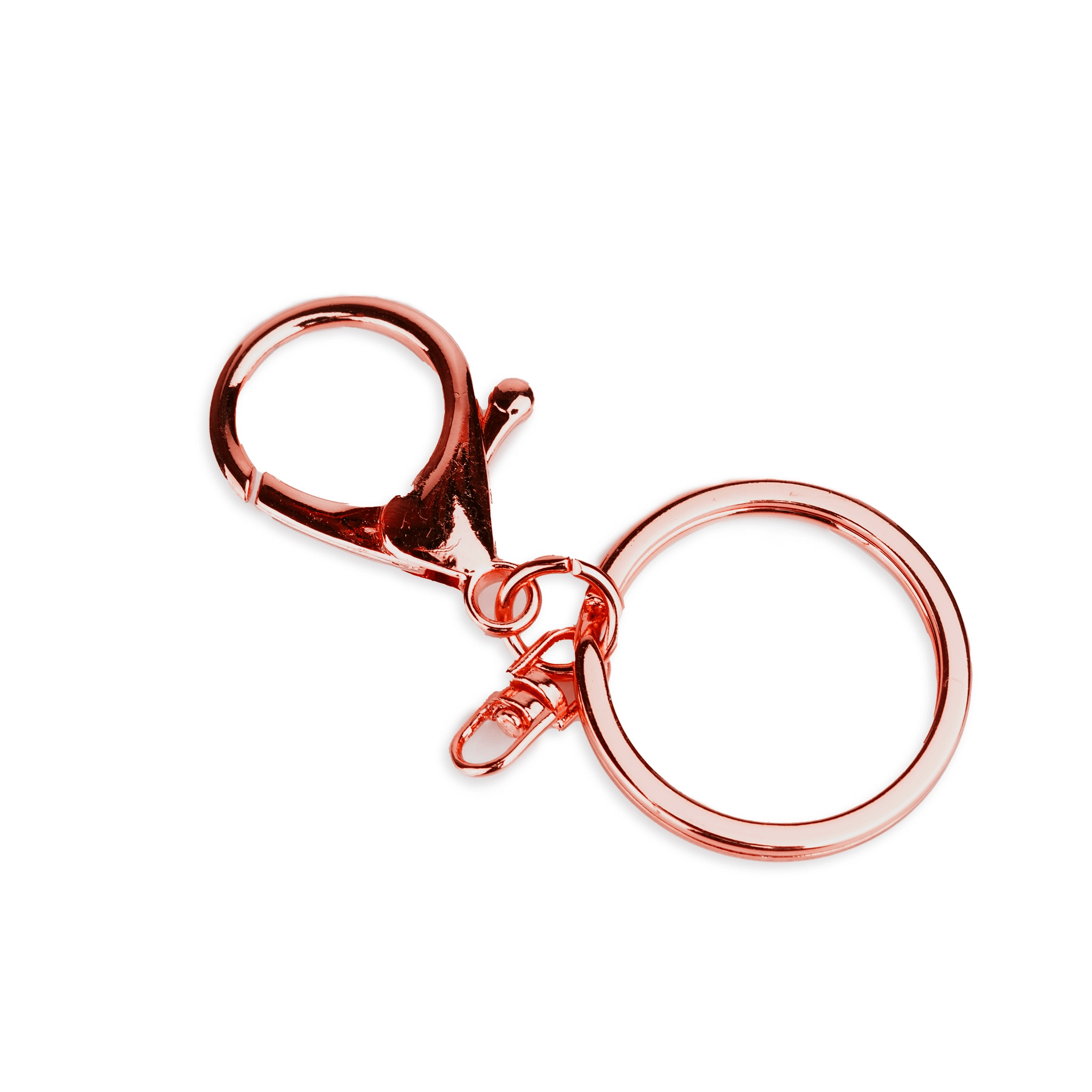 Lobster Clasp with Key Ring - Rose Gold - DIY Craft Warehouse