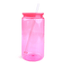 Plastic Can Transparent - Bright Pink - DIY Craft Warehouse