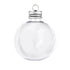 Plastic Ornament Round Ball - Fillable Clear - DIY Craft Warehouse