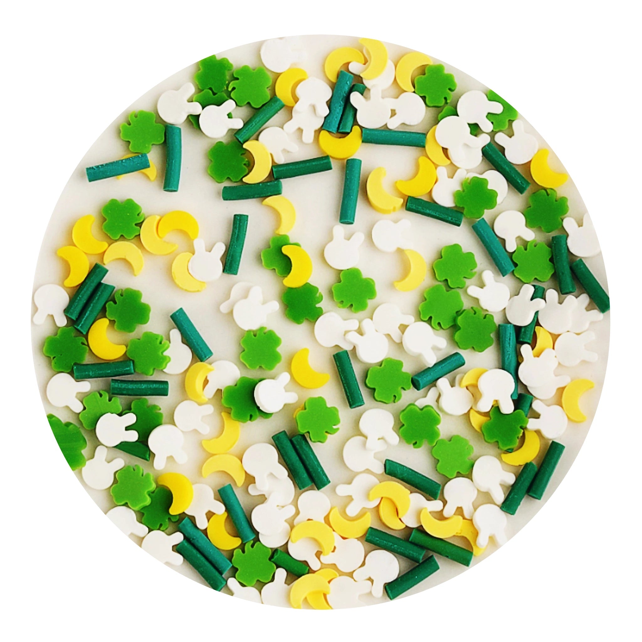 Poly Clay Slices - Bunny & Shamrock Sprinkles - DIY Craft Warehouse