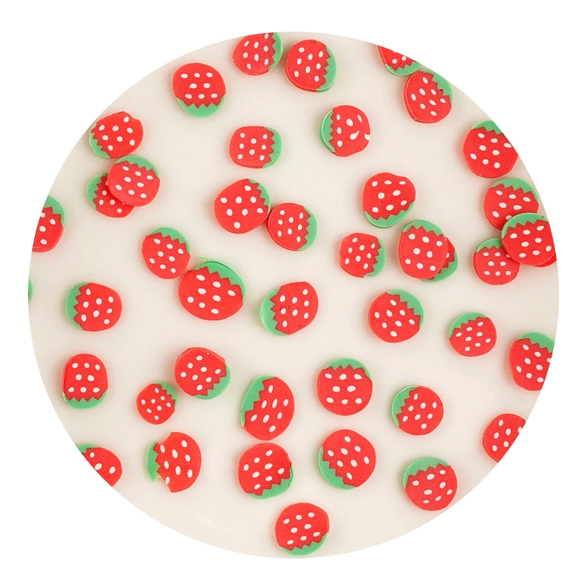 Poly Clay Slices - Strawberry - DIY Craft Warehouse