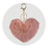 Pom Pom Heart Key Chain - Pillow Pink - DIY Craft Warehouse