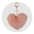 Pom Pom Heart Key Chain - Soft Pink - DIY Craft Warehouse