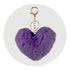 Pom Pom Heart Key Chain - Violet - DIY Craft Warehouse