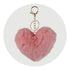 Pom Pom Heart Key Chain - Water Pink - DIY Craft Warehouse