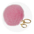 Pom Pom Round Key Chain - Rose Wine - DIY Craft Warehouse