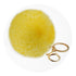 Pom Pom Round Key Chain - Yellow - DIY Craft Warehouse