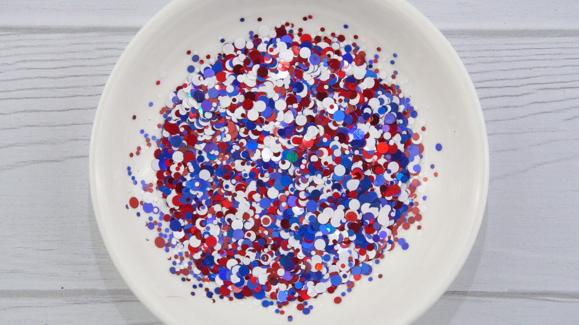 Shaped Glitter Americana - Dots - DIY Craft Warehouse