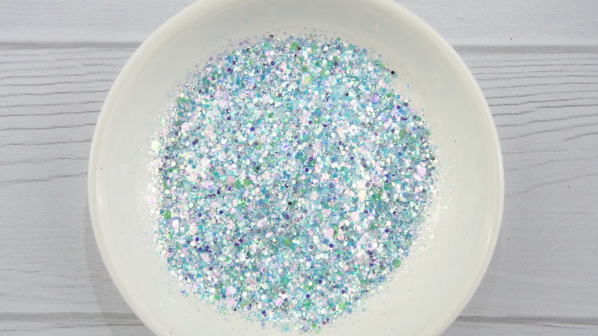 Chunky Glitter Rainbow Iridescent - Sapphire Sky