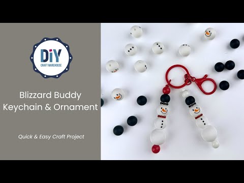 Silicone Bead Round - Snowman - DIY Craft Warehouse