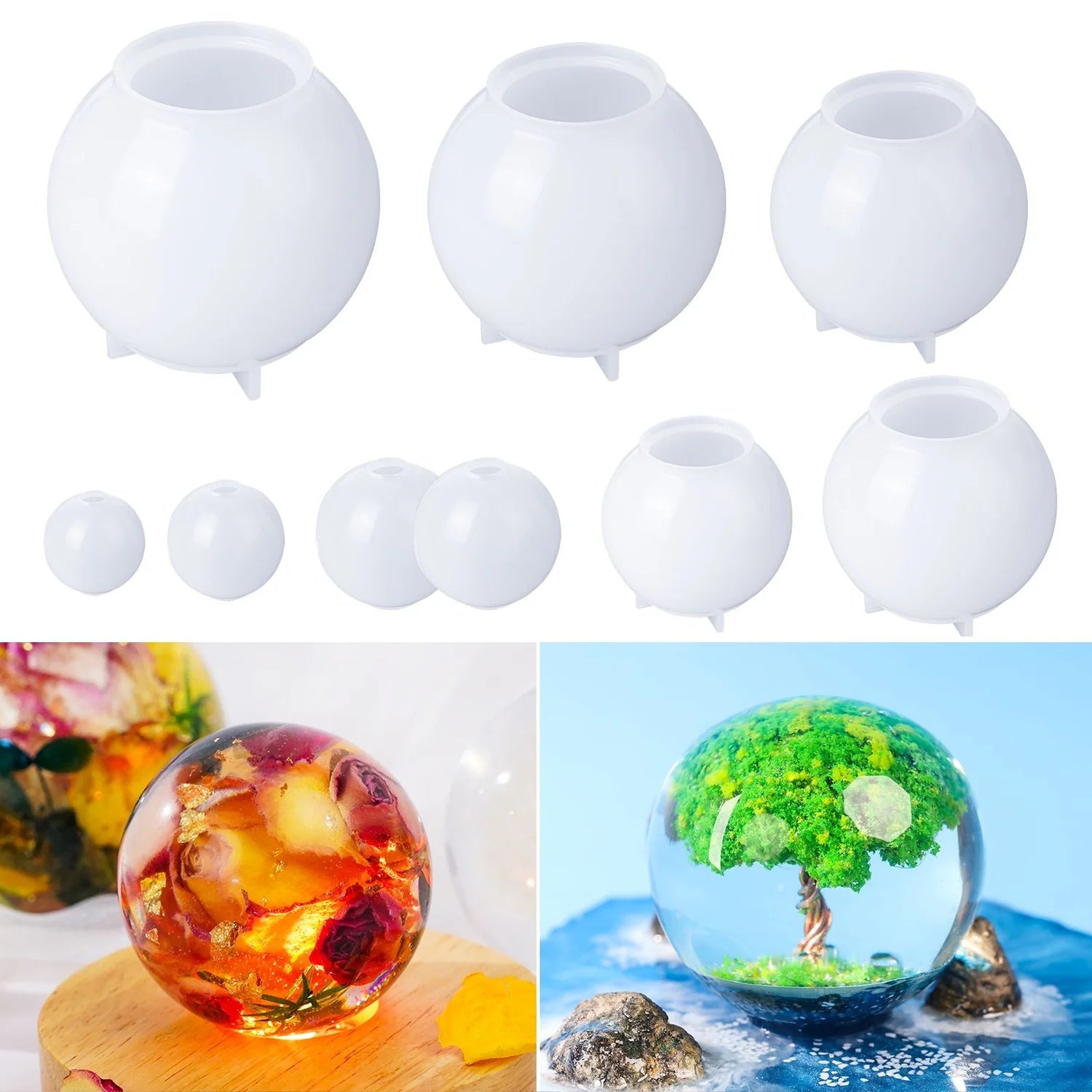 Resin Silicone Mold - Sphere 3D - Bulk Craft Supplies - Wholesale Prices