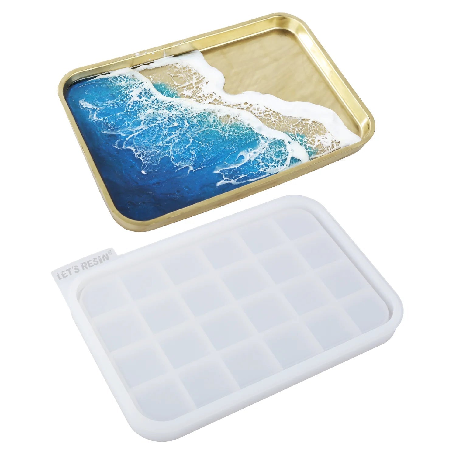 Resin Silicone Mold - Tray with Edges - Bulk Craft Supplies - Wholesale Prices