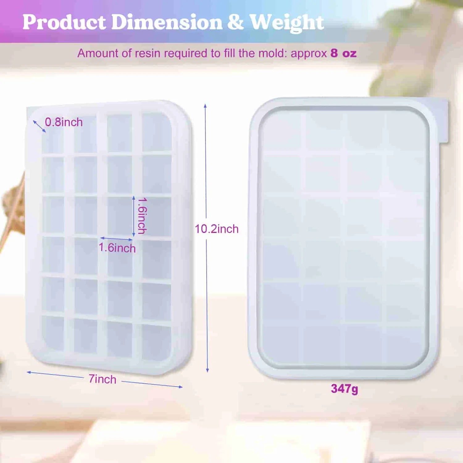 Resin Silicone Mold - Tray with Edges - DIY Craft Warehouse