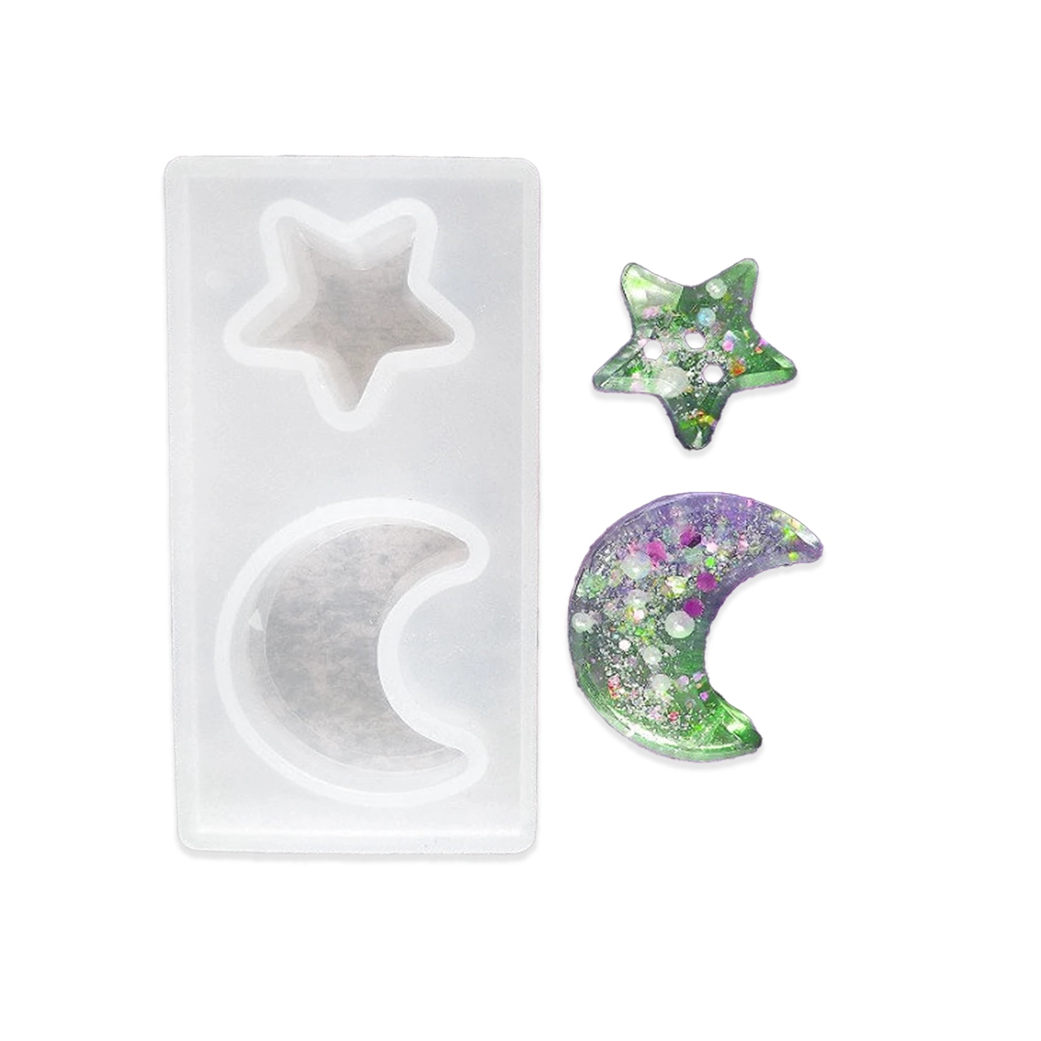 Master Maker Crafts -  Resin Silicone Mold - Moon & Star | Master Maker Crafts - Wholesale Craft Supplies - Fast Shipping from Ohio DIY Craft Warehouse
