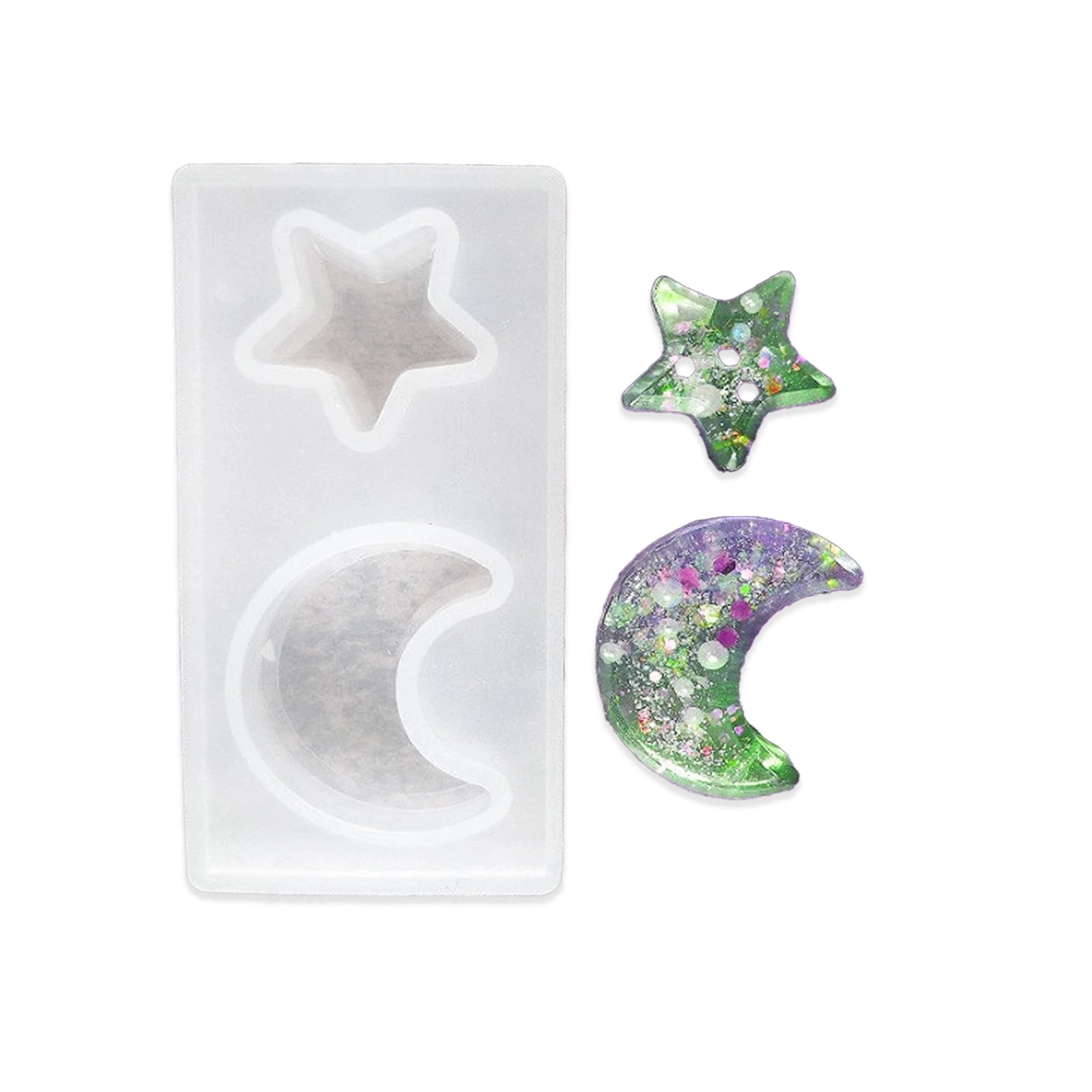Master Maker Crafts -  Resin Silicone Mold - Moon & Star | Master Maker Crafts - Wholesale Craft Supplies - Fast Shipping from Ohio