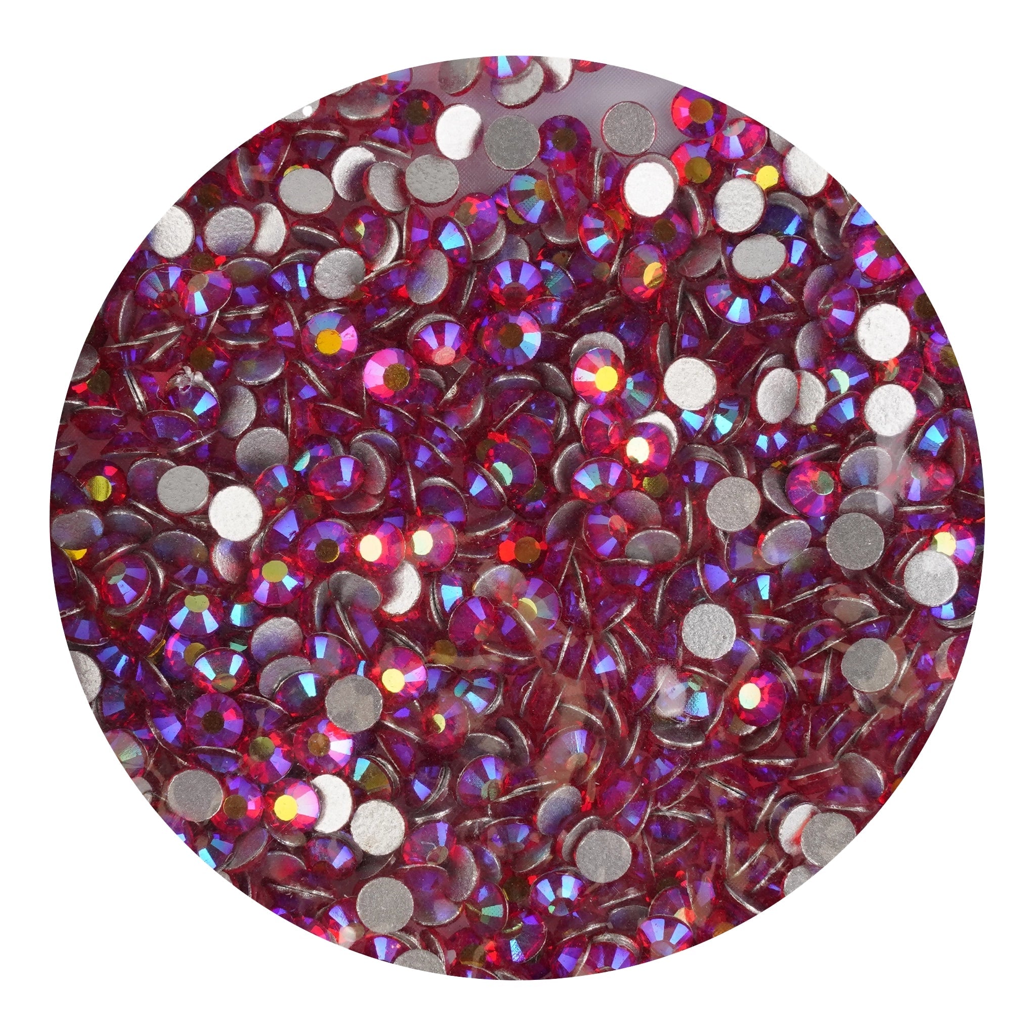 Rhinestone Aurora Borealis Iridescent Non Hotfix - Ruby Red - DIY Craft Warehouse