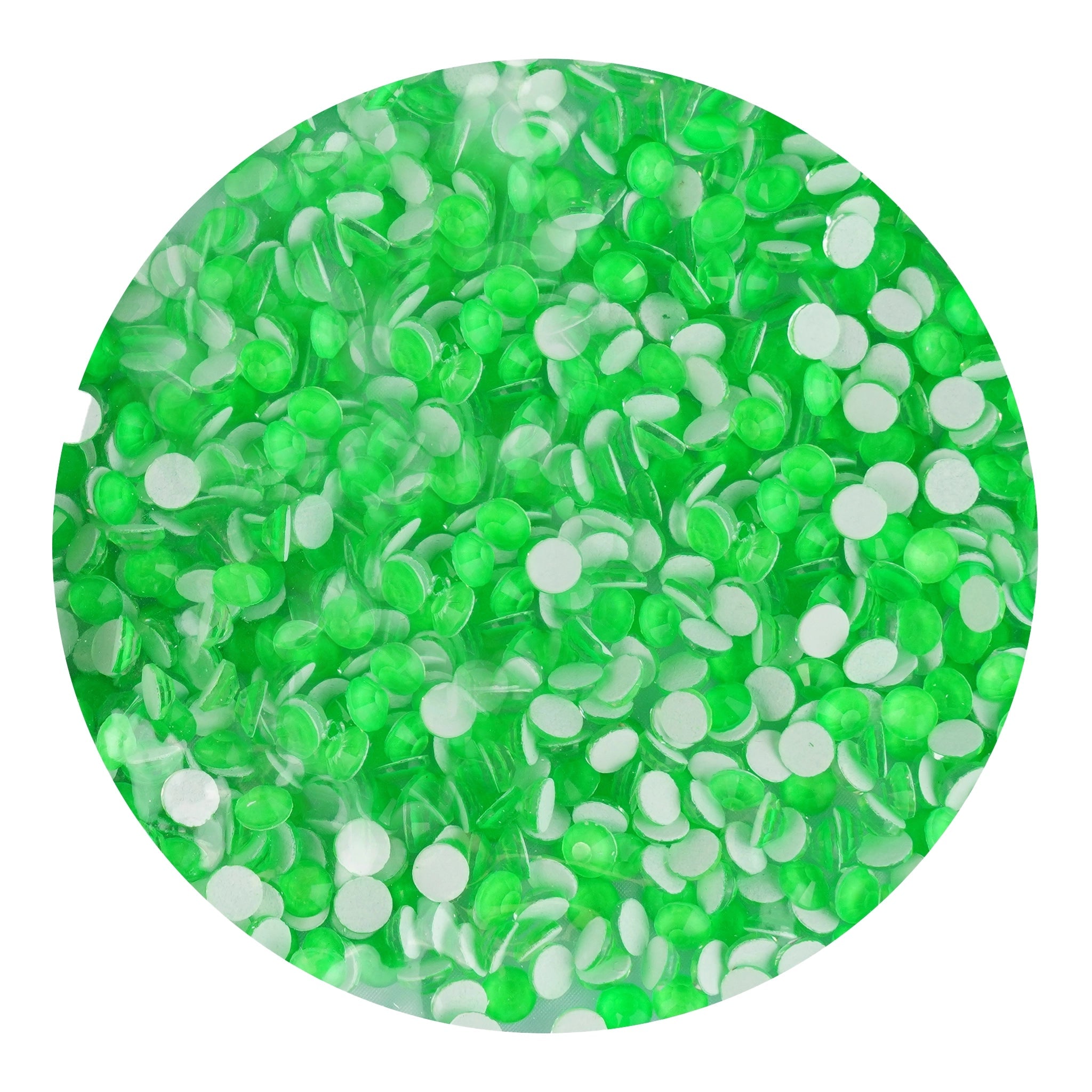 Rhinestone Neon Non Hotfix - Green - DIY Craft Warehouse