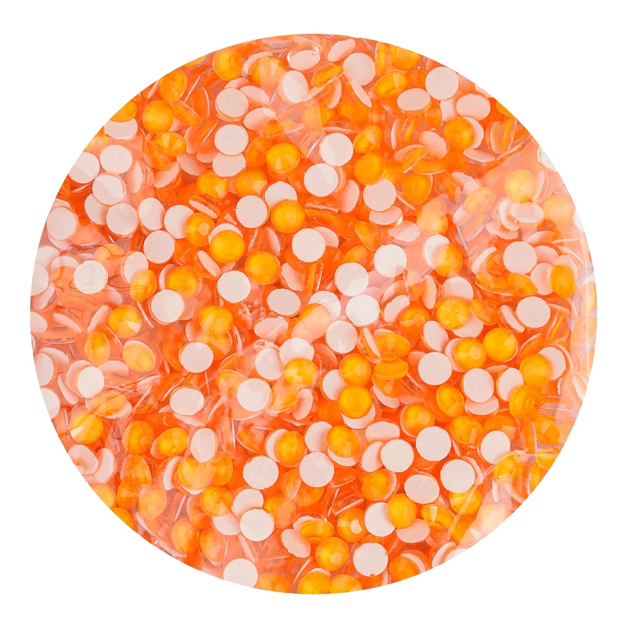 Rhinestone Neon Non Hotfix - Orange - DIY Craft Warehouse