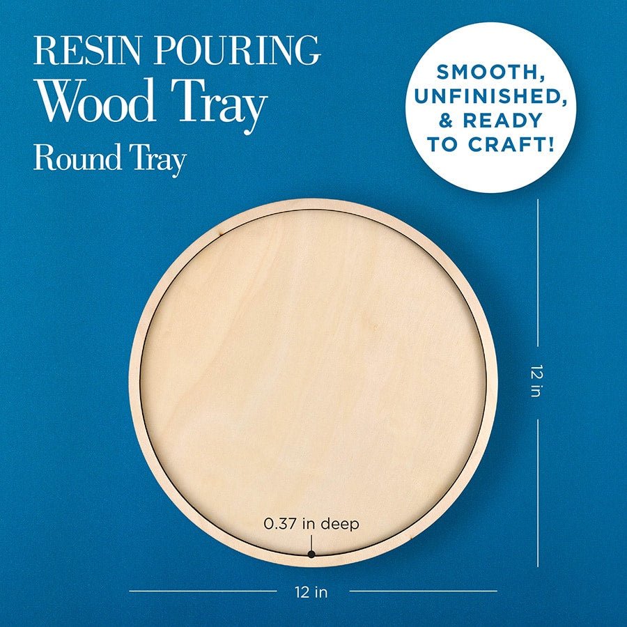 Round Wood Tray - DIY Craft Warehouse