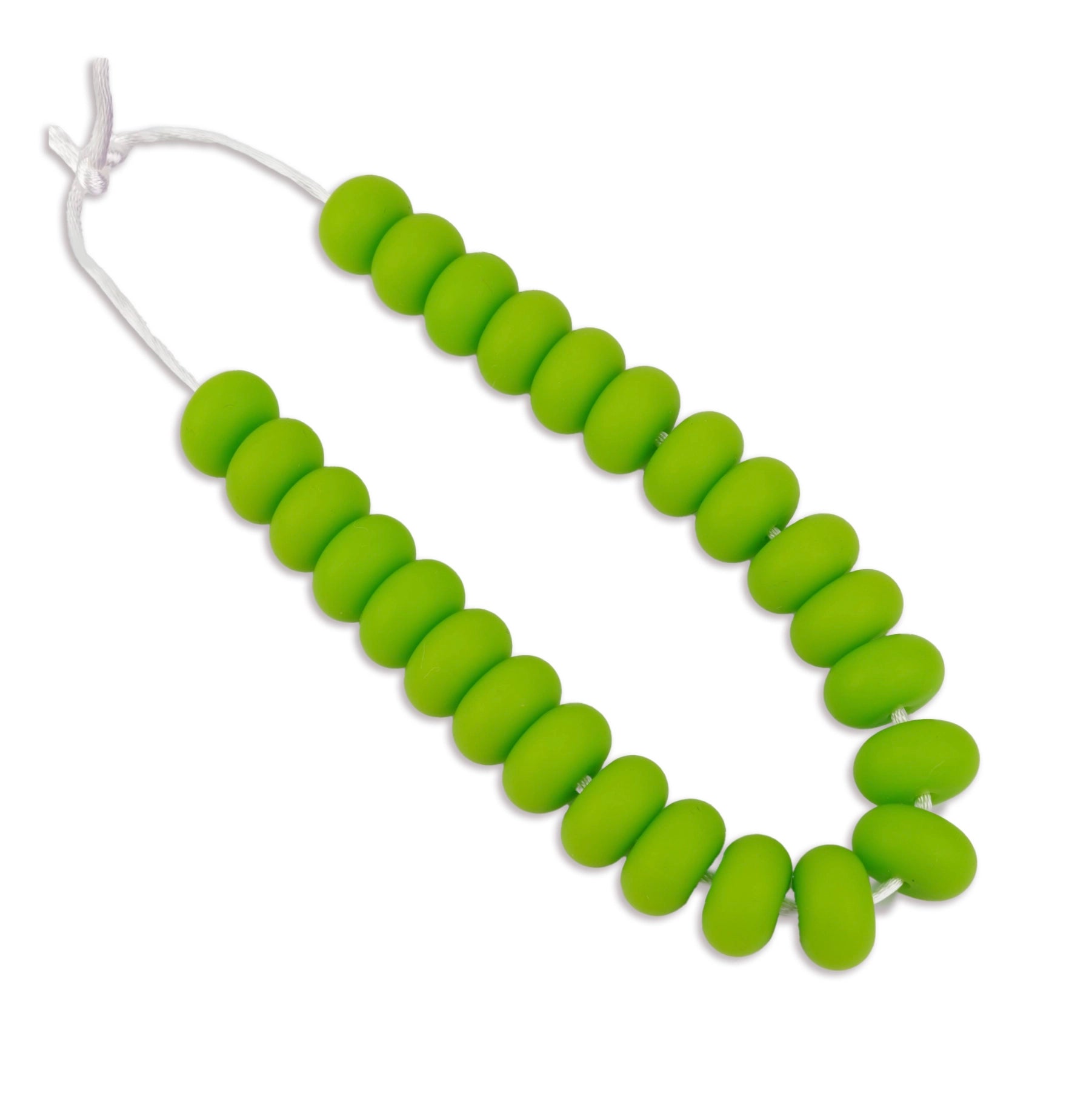 Silicone Bead Abacus Disc - Chartreuse - DIY Craft Warehouse