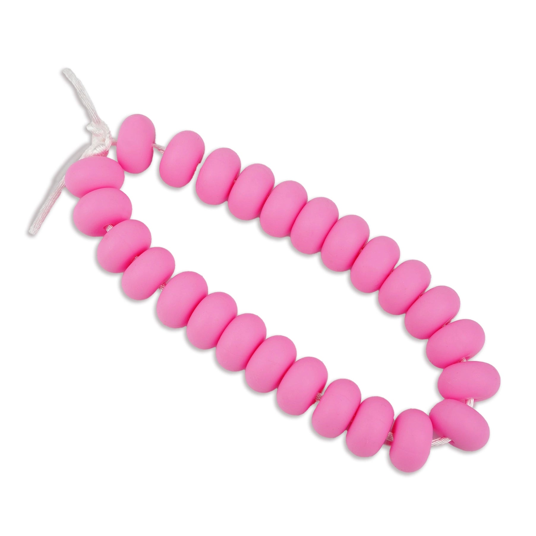 Silicone Bead Abacus Disc - Pink - DIY Craft Warehouse